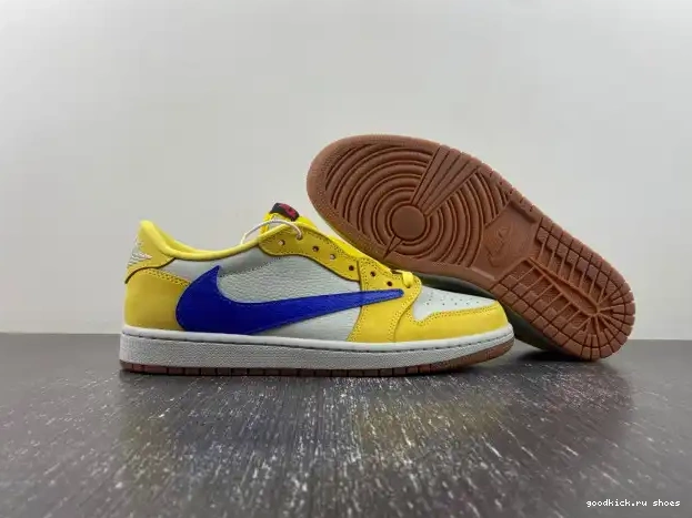 x Travis 1 OG Canary Jordan DZ4137-700 Air Low Scott 0327